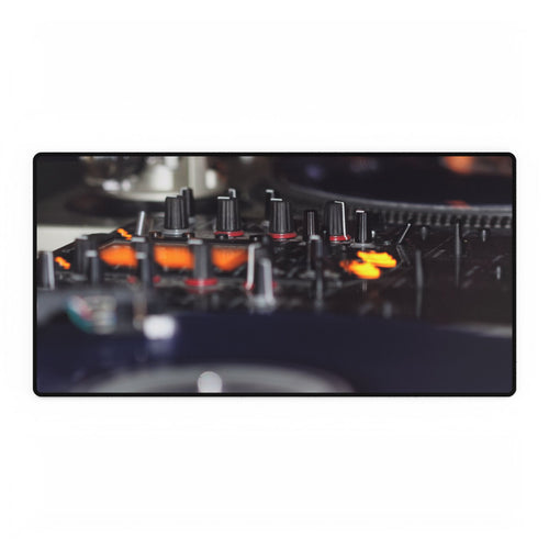 Desk Mat - DJ Mixing Board Artistic Nightlife Club Dance