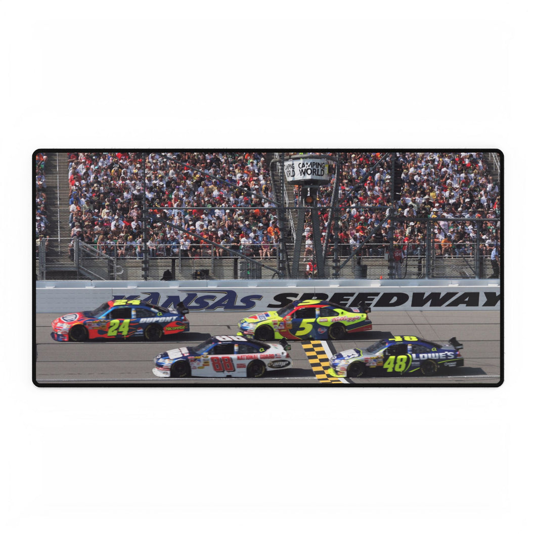 Desk Mats - Kansas Speedway Hendrick Motorsports Nascar Drivers Finish Line