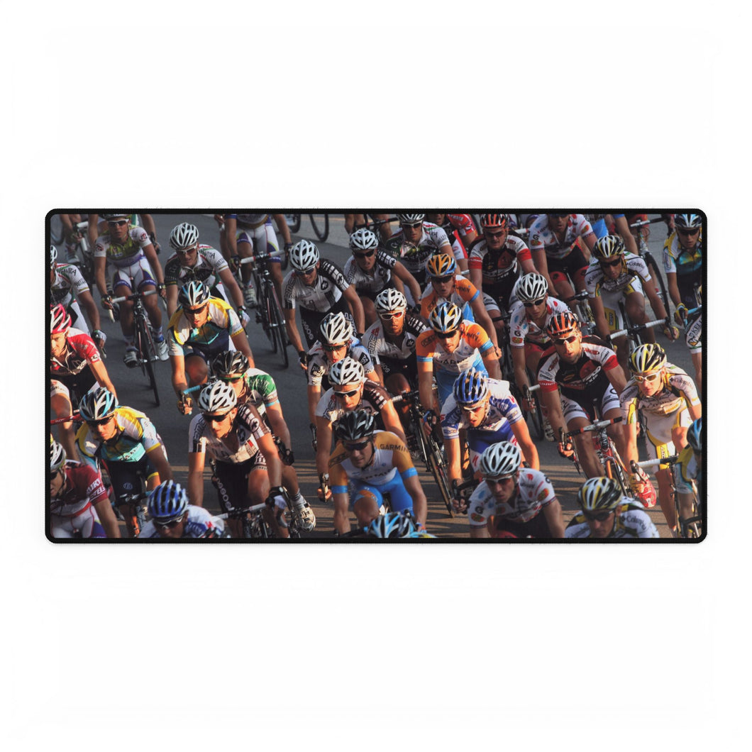 Desk Mat - Peloton Riding in Tour of Missouri