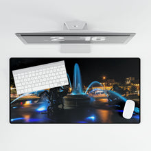 Load image into Gallery viewer, Desk Mat - City Of Fountains with JC Nichols Fountain in Kansas City, Missouri Blue for Royals World Series