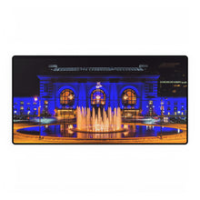 Load image into Gallery viewer, Desk Mat - Kansas City Royals Union Station and Fountain Lit Blue Design