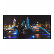 Load image into Gallery viewer, Desk Mat - City Of Fountains with JC Nichols Fountain in Kansas City, Missouri Blue for Royals World Series